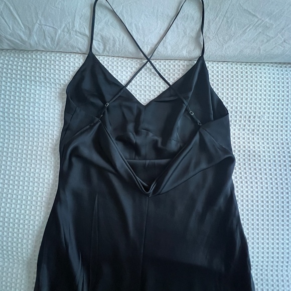 Abercrombie & Fitch Satin Black Dress - Picture 6 of 7